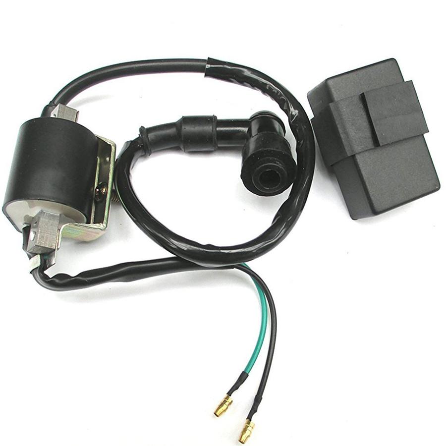 

12V Ignition Coil + 5 Pin Cdi + Spark Plug Chinese Atv Quad 50 70 90 110 125 Cc For Honda Xl185 Xl Xr 70 75 80 100 125 175 185 200 250