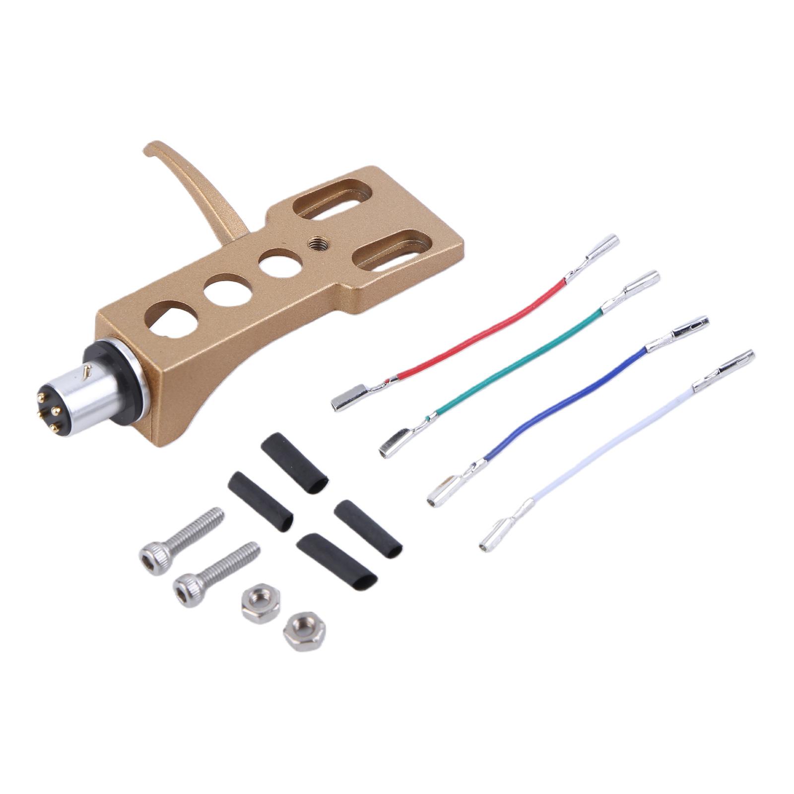 

Cartridge Headshell Holder Kit Cartridge Headshell Stylus Holder for Most Record Player Replacement Headstands золотий