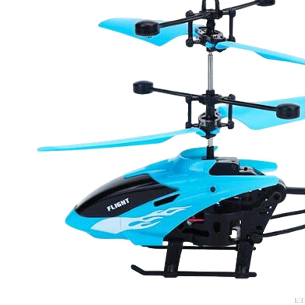 Flying Plane Toy Helicopter, Desktop Decoration with Light, Gesture Helicopter