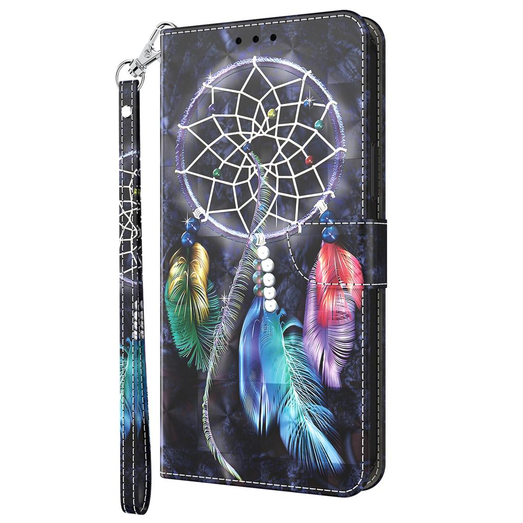For Xiaomi Redmi 13C 4G/13C 5G/Poco C65 4G/Poco M6 5G/13R 5G Magnetic Phone Case 3D Pattern Printing Wallet Cover