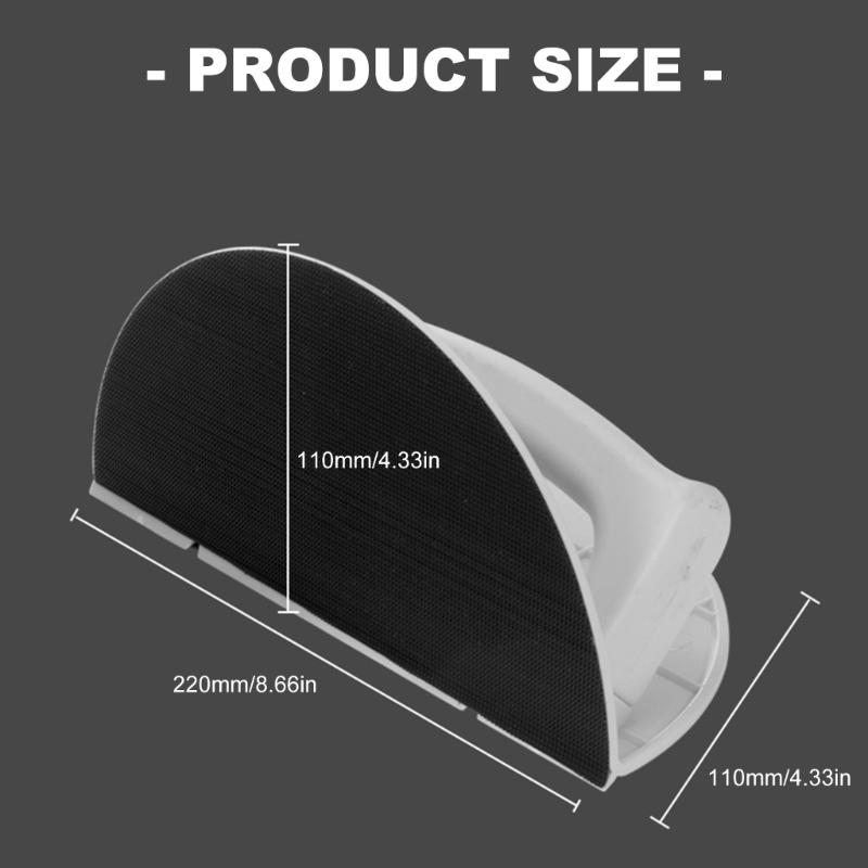 Half Circular Corner Sanding Tool with 10 Sandpapers Recyclable ABS Auto Adhesive Designs Sand Frame for Wall Grinding