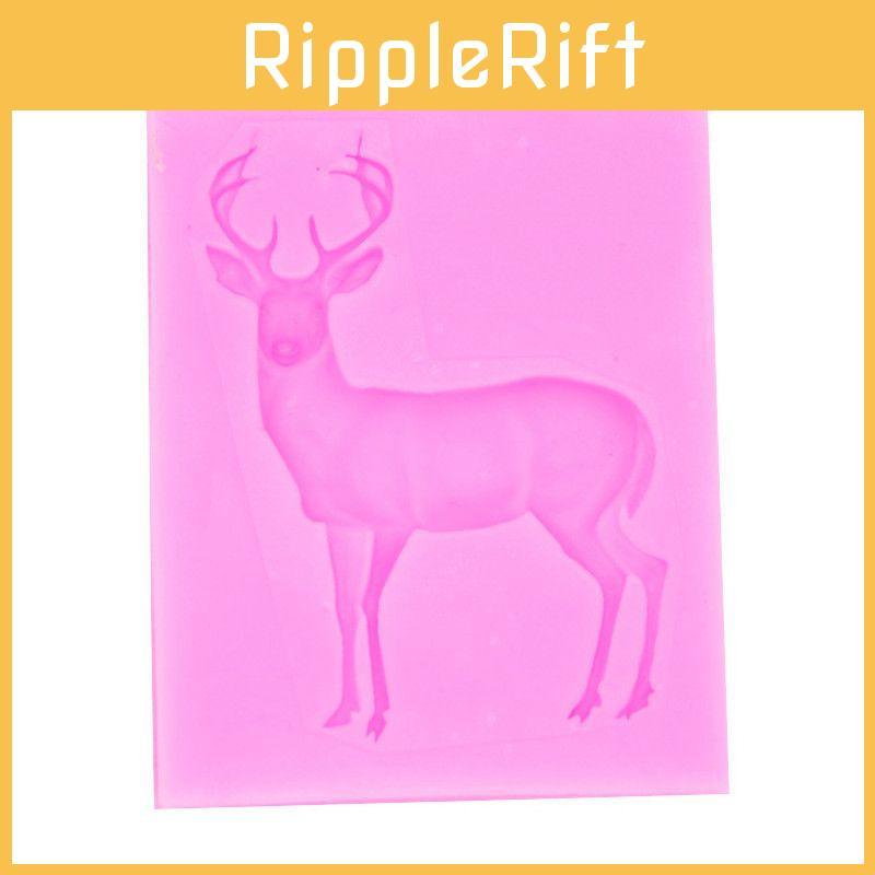 Uniwersalna silikonowa foremka z wzorem łosia, idealna do wzorów z cukru i czekolady