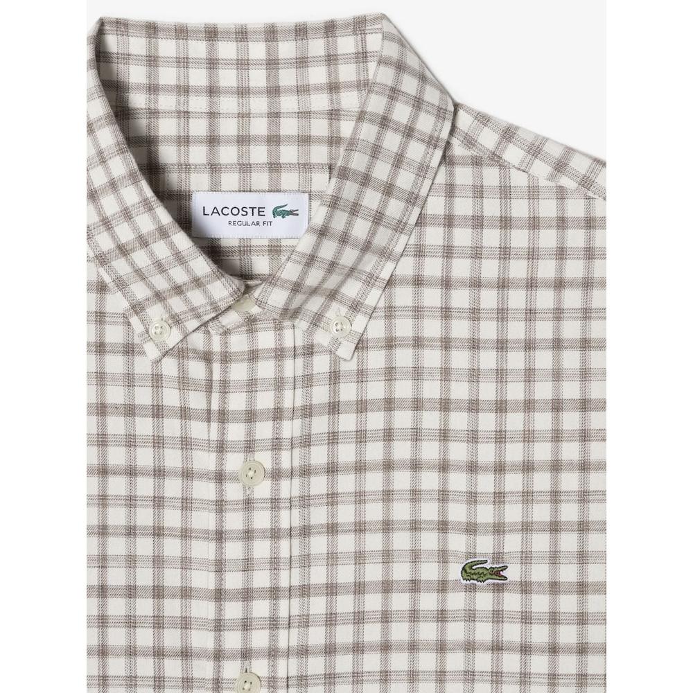LacoSte Men S Flannel Grid Shirt Ch701e 54n 02S q2nCh701e 54n02S