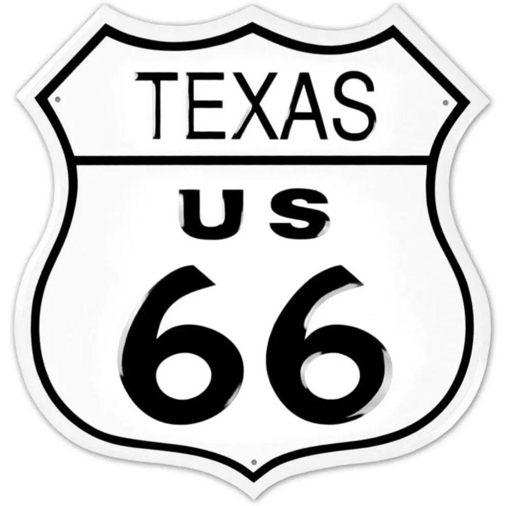 

Вінтажна металева квадратна табличка Route 66 Декор для гаража, дому, бару 20x20 см