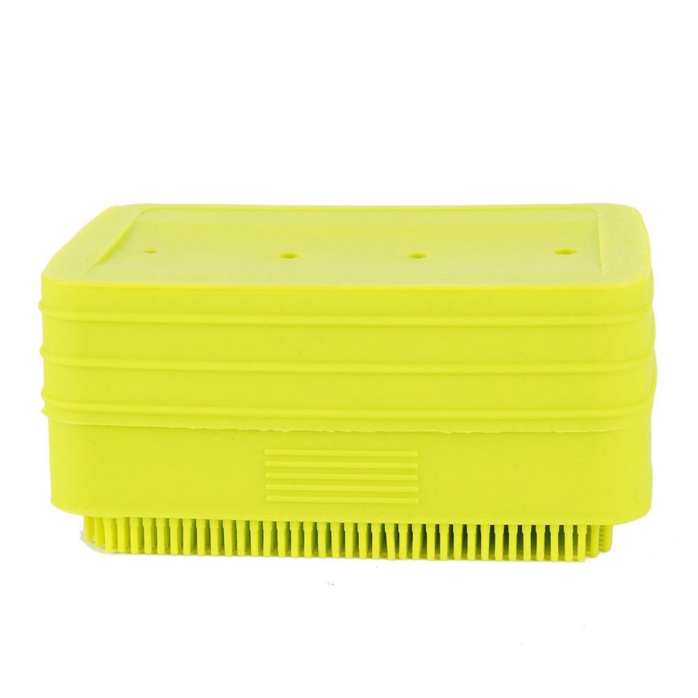 

Silicone Soap Case Holder Multifunctional Soap Dish with Soft Bristles