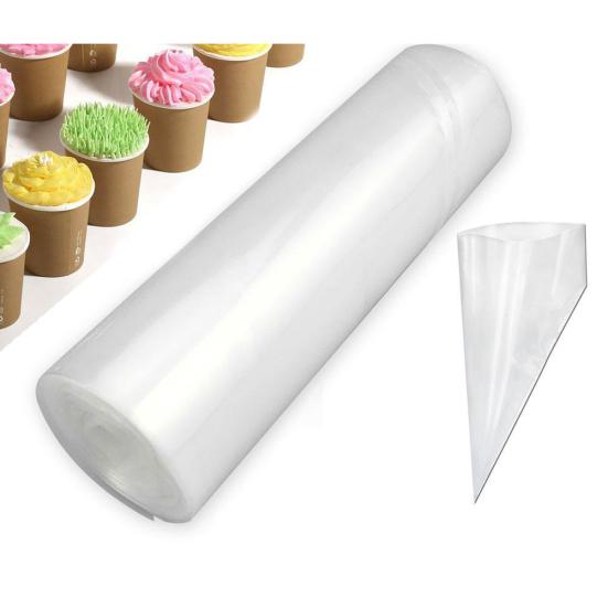 50Pcs Disposable Cream Pastry Bag Icing Piping Cake Cookie Decorate Baking Tool