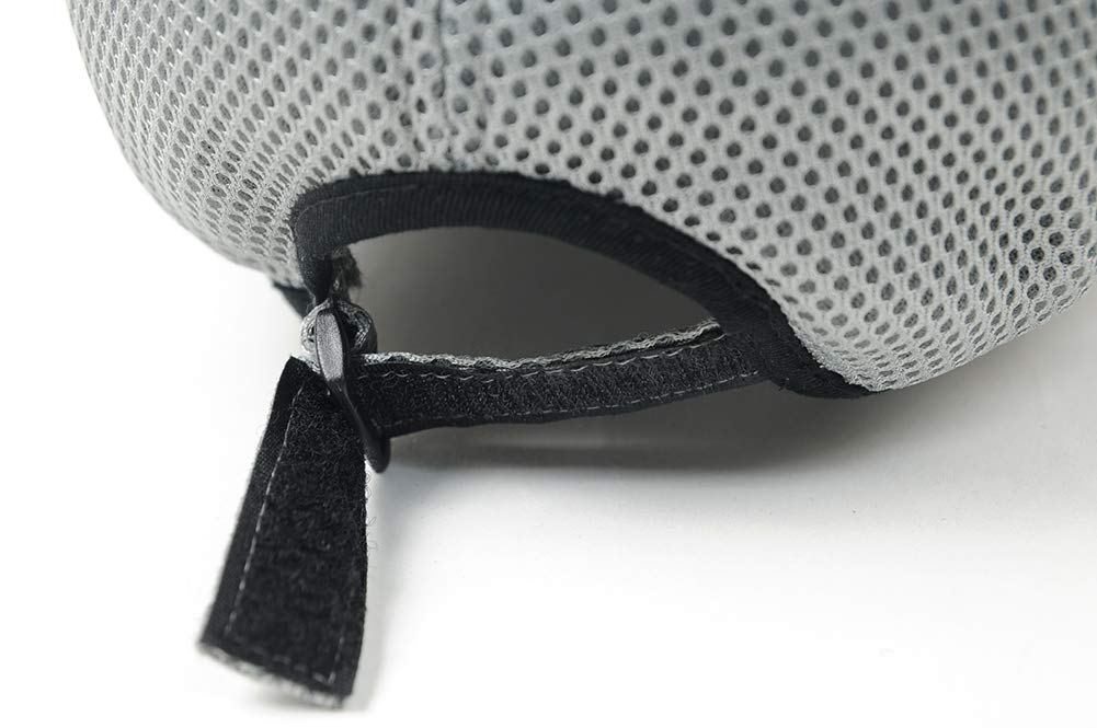 Round Processing Large Size Hat Plain Round Mesh Cap Light Size Adjustment [Big Watch] Men's CPMG-16R Gray/Black