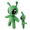 Green Alien Plush Toy 34cm Alien Stuffed Figure, Cartoon Alien Plush Doll, Alien Plush Throw Pillows, Soft Alien Plush for Kids Gift
