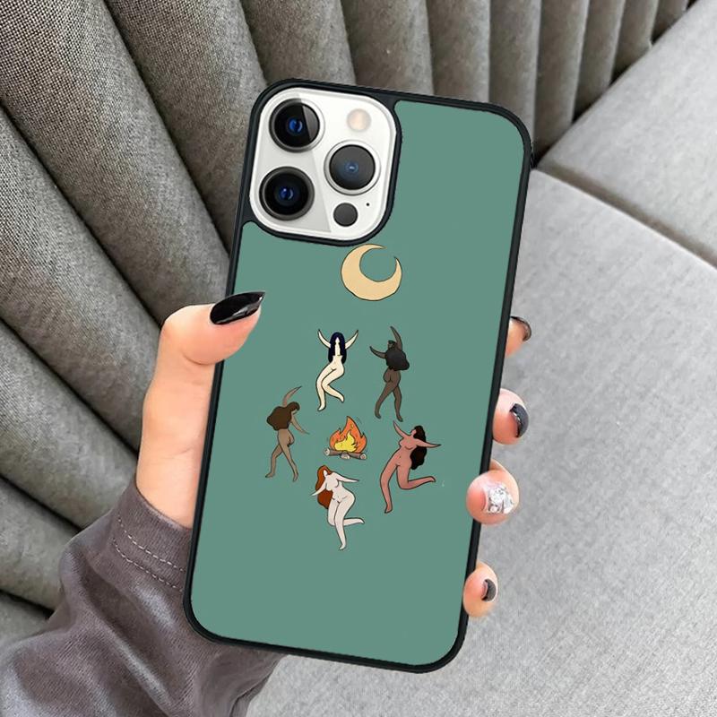 Witches Circle Dance Phone Case For iPhone 17 Air 16 16e 15 13 14 Pro Max 11 12 Plus 2022 MAX Shell Cover coque