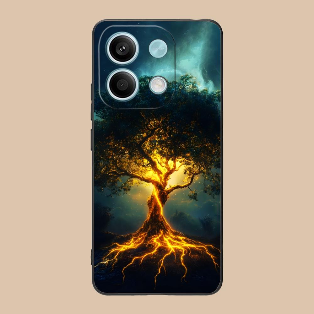 

World Life Tree Mobile Phone Case for POCO M7 M6 M5 M4 M3 X7 X6 X5 X4 X3 Pro GT 5G Colorful Printing Cover Luxury Cover Pretty Poco X3 GT