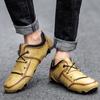 Fashion Large Size 48 Outdoor Flat Shoes High Quality Leather Casual Mens Breathable Walking for Men Summer Handmade Loafers Soft Drivin