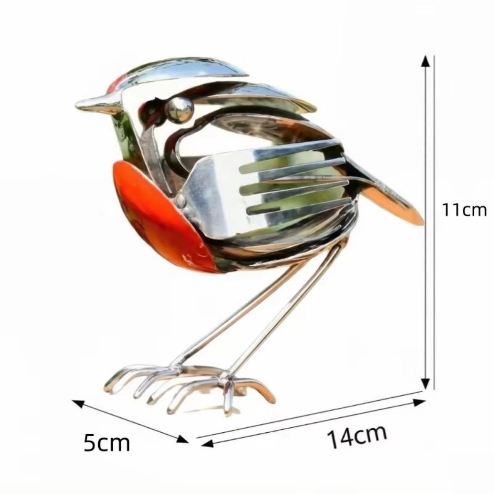 Neue Handgemachte Metallkunst-Skulptur Rotkehlchen Nachahmungsvogel Metall-Rotkehlchen Schreibtisch-Kleines Ornament Rotkehlchen-Ornament Rotkehlchen-Statue