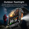 1200mAh Military Outdoor Smartwatch Men LED Flashlight Waterproof GPS Track Sports Watch 2.01-inch BT Call Smart Watch HT30