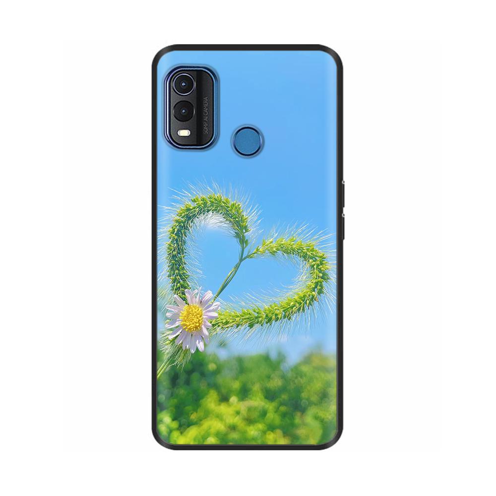 Θήκη για Nokia G11 Plus Χαριτωμένη Καρδιά Λουλούδι Μαλακή Σιλικόνη Πίσω Κάλυμμα για Nokia G11 Plus NokiaG11 G 11 Προστατευτικό Μαύρο TPU Θήκες Κινητού