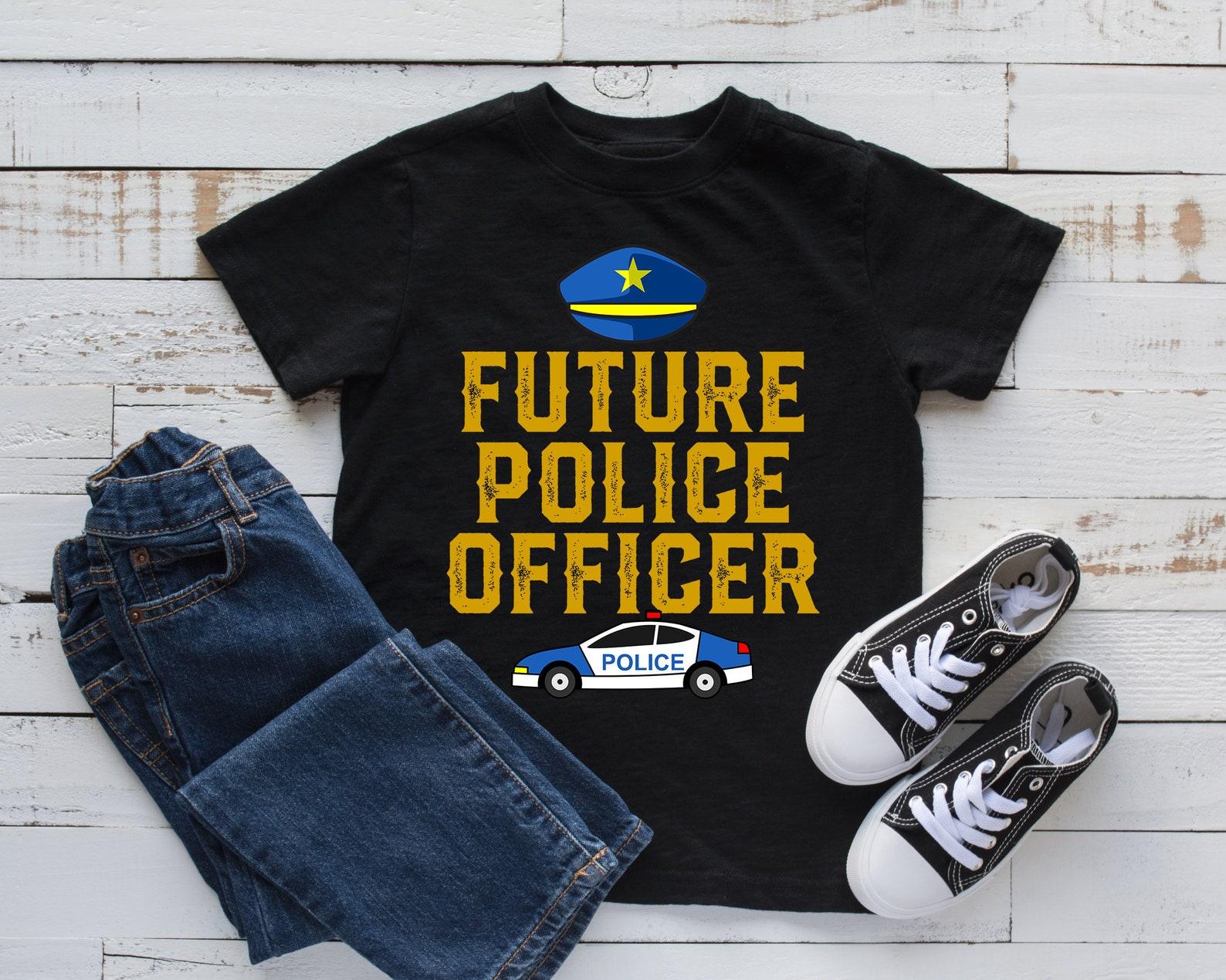 Future Police Officer T-Shirt, Future Policeman Tee, Cute Kids T-shirt, Tank Top, T-shirt, T-shirt,T-shirt, Kids Tee Apparel Gift 4XL
