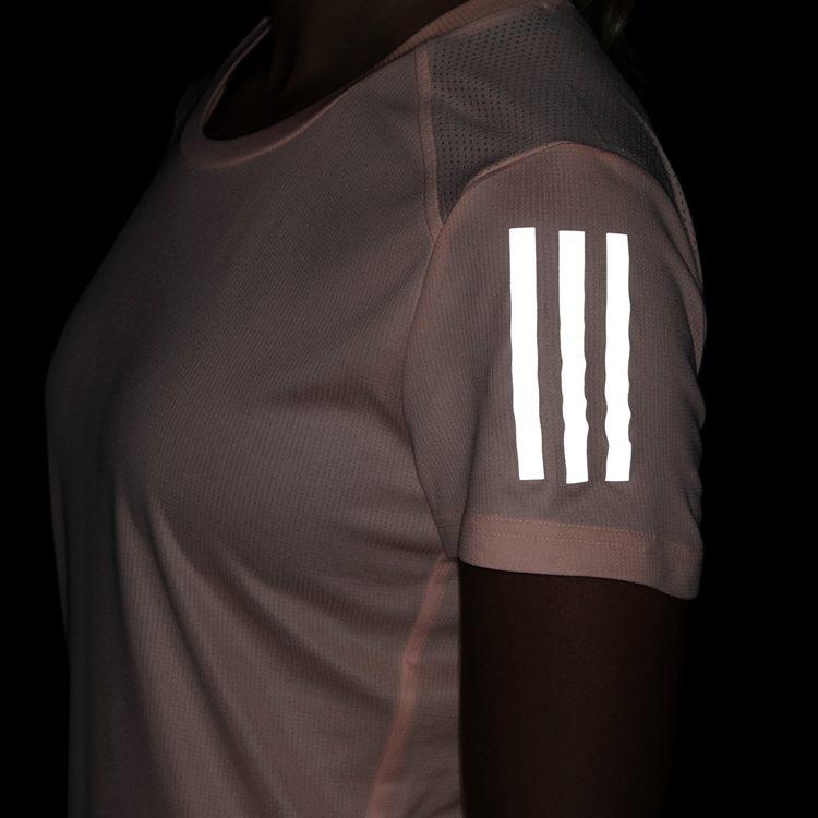Adidas T Shirts Women's Light Pink Crew Neck Moderate DX1975