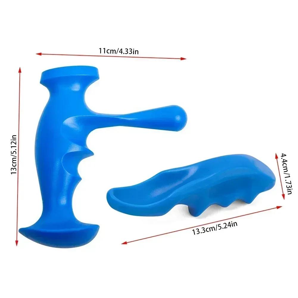 T-shaped Acupoint Massager Thumb Finger Press Trigger Point Handheld Physical Therapy Tools Body Deep Tissue Relax Relief Pain