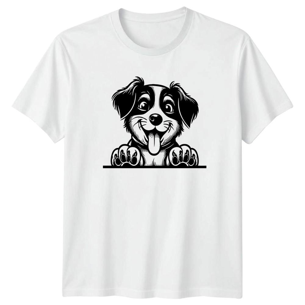 Playful Puppy Dogs Animals Unisexs TShirt Unisexs Tee Graphic Unisex Top S