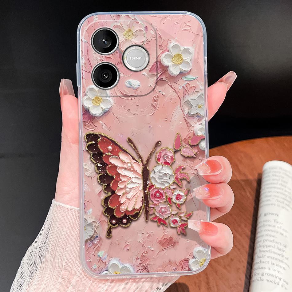 Phone Case For Honor 600 Lite 500 Smart 5G Cute Fish Bubble Phone Cover Soft Transparent Silicone Anti Slip Lightweight Funda