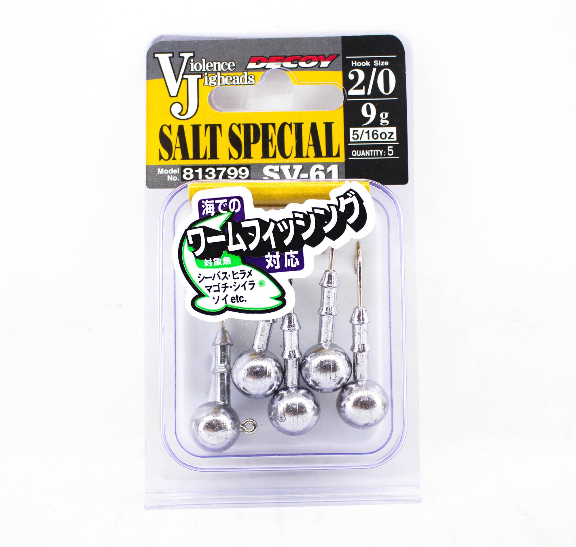 

Джиг-головка Decoy SV-61, специальный крючок для соли, размер 2/0, 5/16 унции (3799)