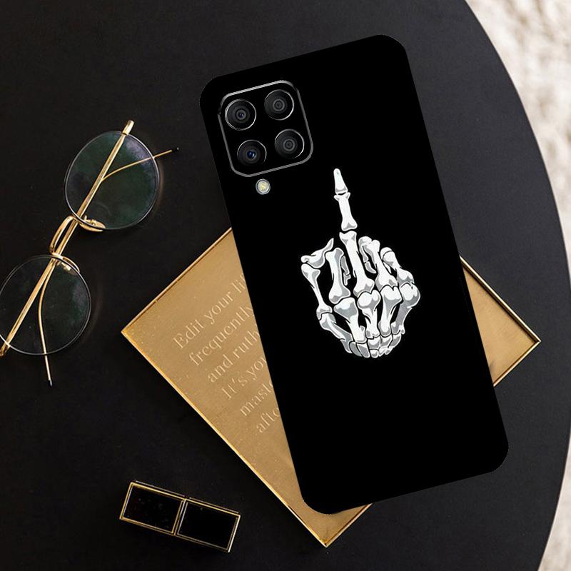 Cartoon Middle Finger For Samsung Galaxy M12 M13 M14 M15 M35 M55 M34 M54 M33 M53 M21 M31 M11 M32 M52 M06 M16 Case
