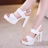 2025 Sexy High Heels New Women Pumps Comfort Women Shoes Super High Heel Ladies Shoes Open Toe Women Sandals 32-43