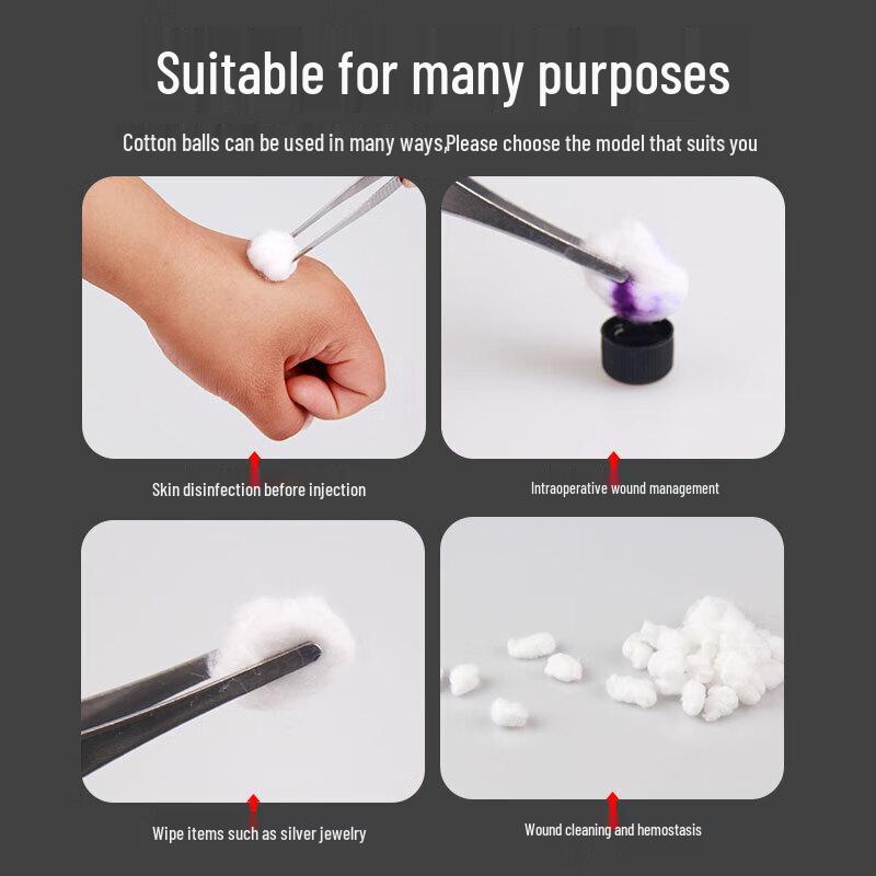 JINGRUIXIANG Disposable Degreased Cotton Balls