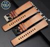 Para Reloj Diesel DZ7406 DZ7408 DZ4476 DZ4343 DZ4318 Pulsera Retro de Cuero Correa de Reloj para Hombre Correa Marrón 22mm 24mm 26mm Correa de Muñeca