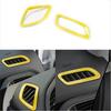 Dashboard L&R Air Outlet Vent Cover 2* For Jeep Renegade 2015- Bright Yellow