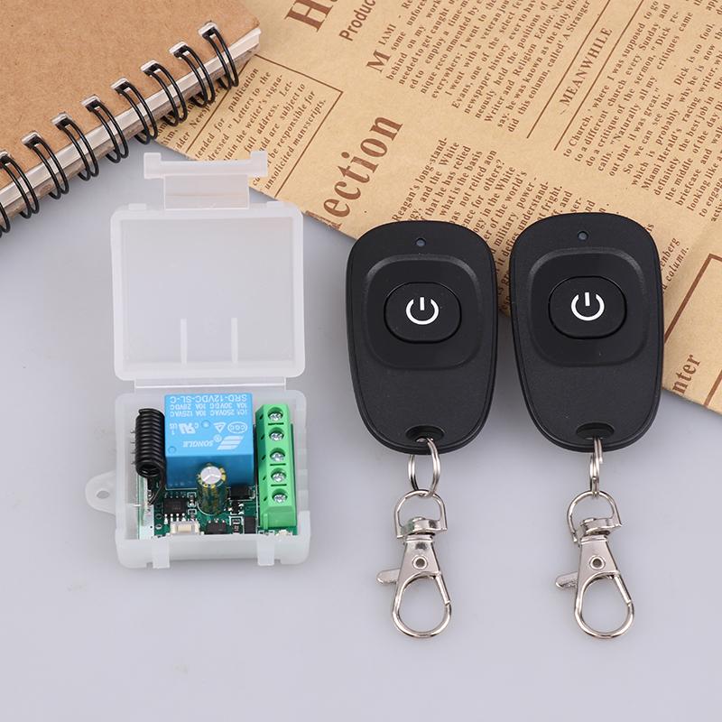Universal Gate Remote Control Switch Dc 12V Rf 433 Mhz Asking Code Relay Receiver Diy Mini Module For Garage Door Led Lighting
