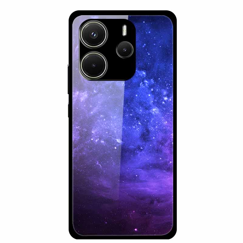 Case For Redmi Note 14 4G Case Note14 Coque Tempered Glass Hard Back Cover For Xiaomi Redmi Note 14 5G Phone Case Soft Bumper