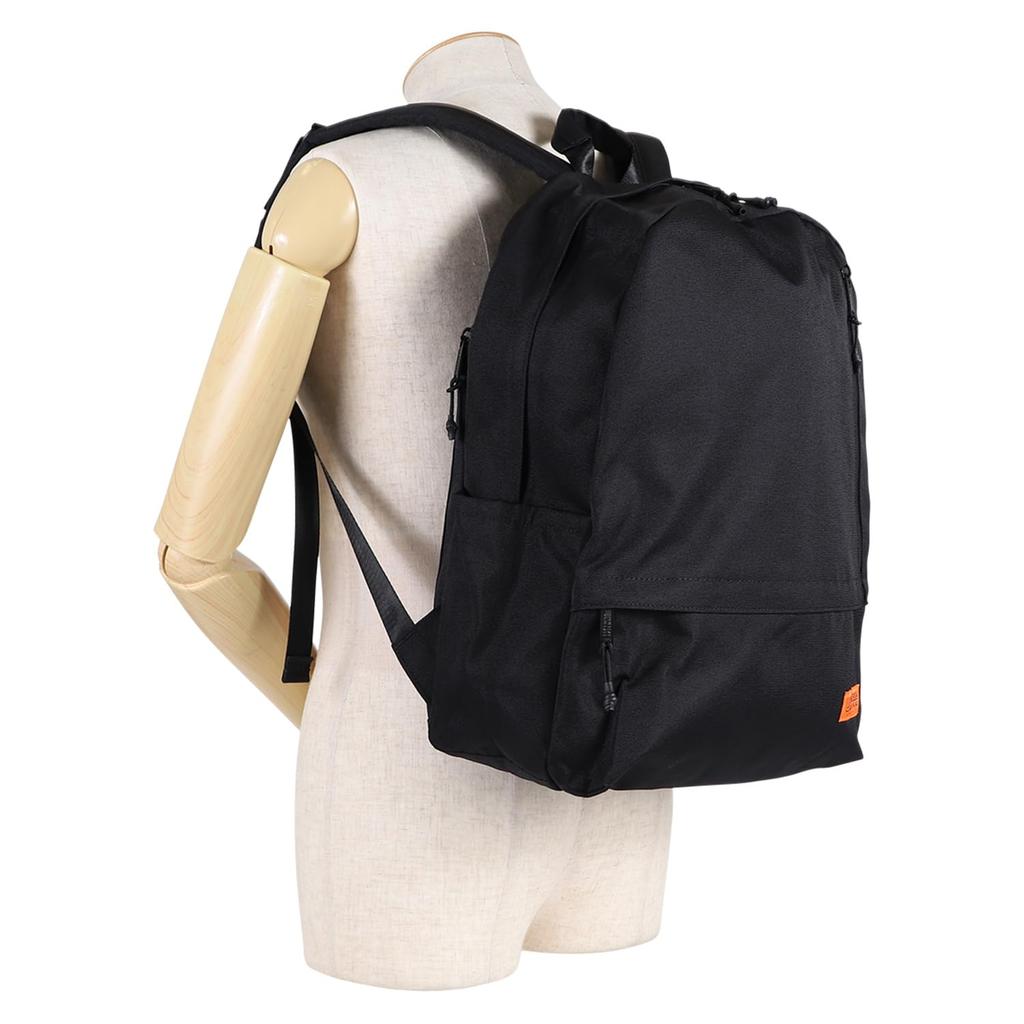 Backpack 15L Lightweight PC Storage Backpack for Commuting to School Brand Front Pocket Functional Pocket Black FREE [Universal Overalls] vvuvo-003a