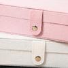 Plush Velvet Jewelry Box Small Travel Jewelry Case Organizer Portable Mini Display Storage Box for Rings Earrings Necklaces