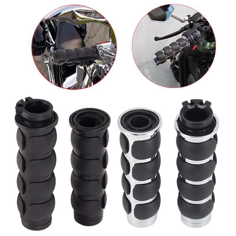 Retro Motorcycle Handlebar Grips for Harley - Fits 22mm & 25mm Cruisers