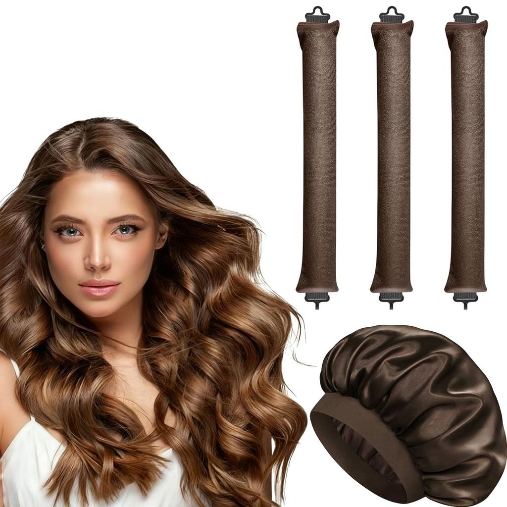 Hitzefreier Lockenstab für Frauen, faules Haar-Locken-Artefakt, europäischer und amerikanischer einfacher Scheiben-Haar-Großwellen-Schlaf-Scheiben-Haar-Gerät