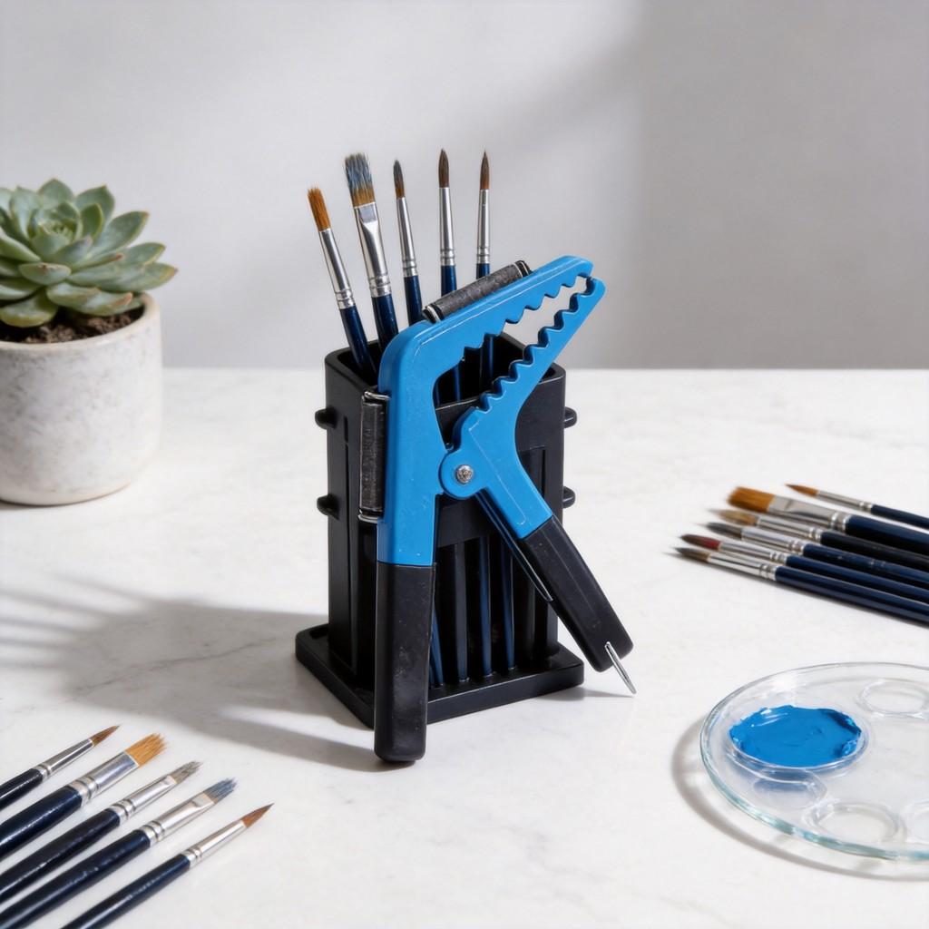 Magnetic Paint Brush Clamp With Double Sided Magnet For Painting Tools And Home Diy
