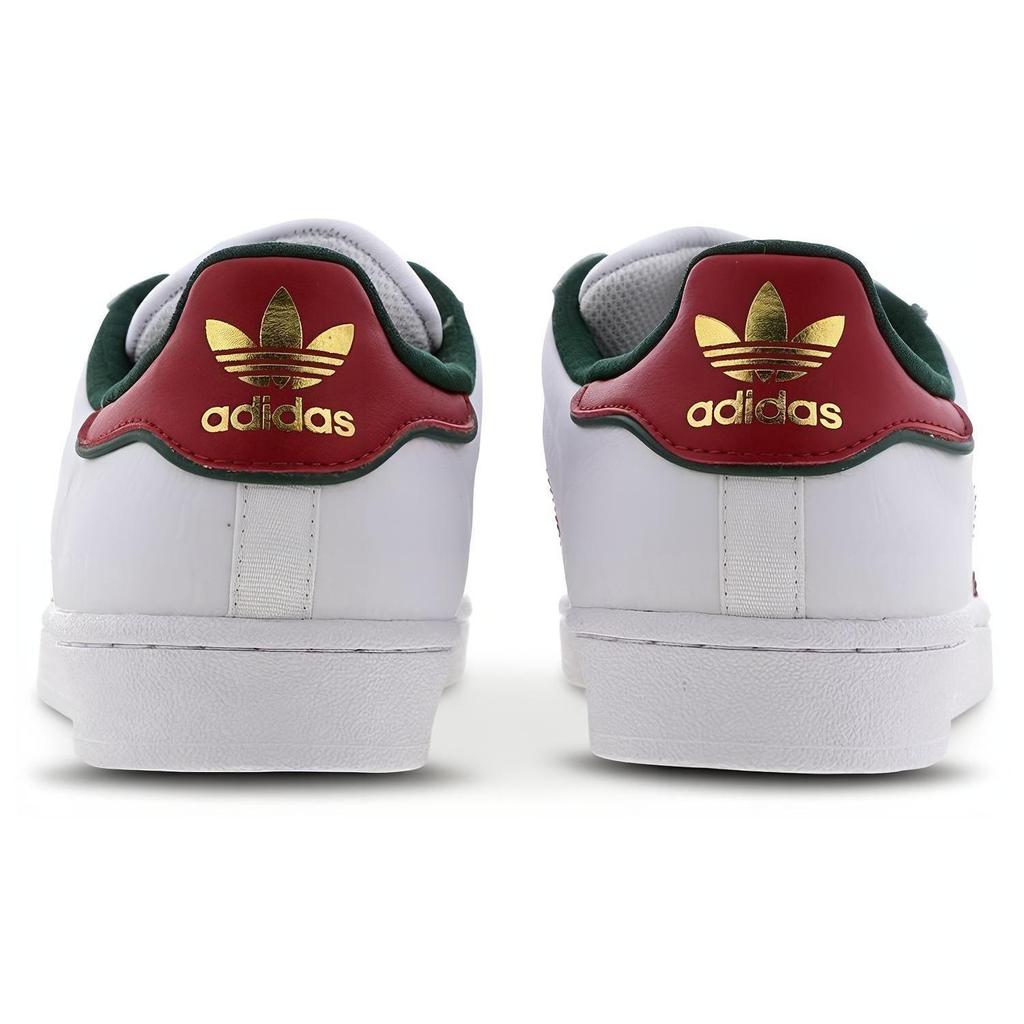Adidas Originals Superstar Shoes 'White University Red Green' D96974