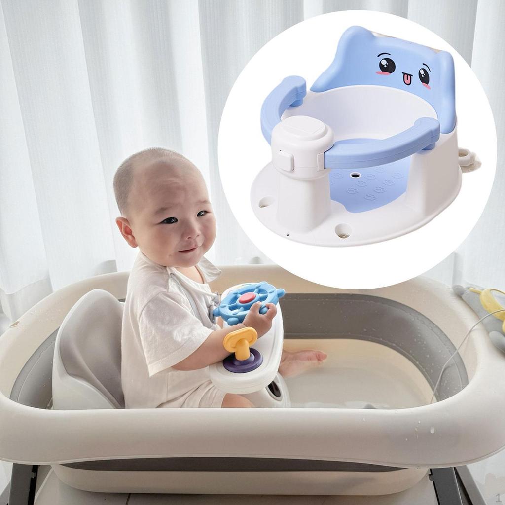 Baby Bath Tub Seat Infant Chair for Sitting Up 6 Months and Gray