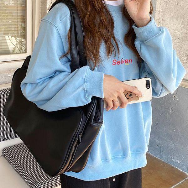 Servietă coreeană la modă pentru femei - Capacitate mare, geantă de mare valoare pentru călătoriile de afaceri de toamnă/iarnă 2023.