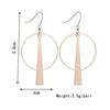Geometric Circle Long Women's Metal Earrings Alloy Jewelry Accessories Party Gift