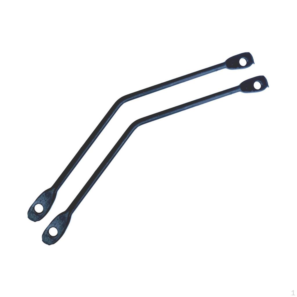 2 Flache Fahrradträger, Verbinder, Gepäckträger-Stützstange, Hintere Halterung,