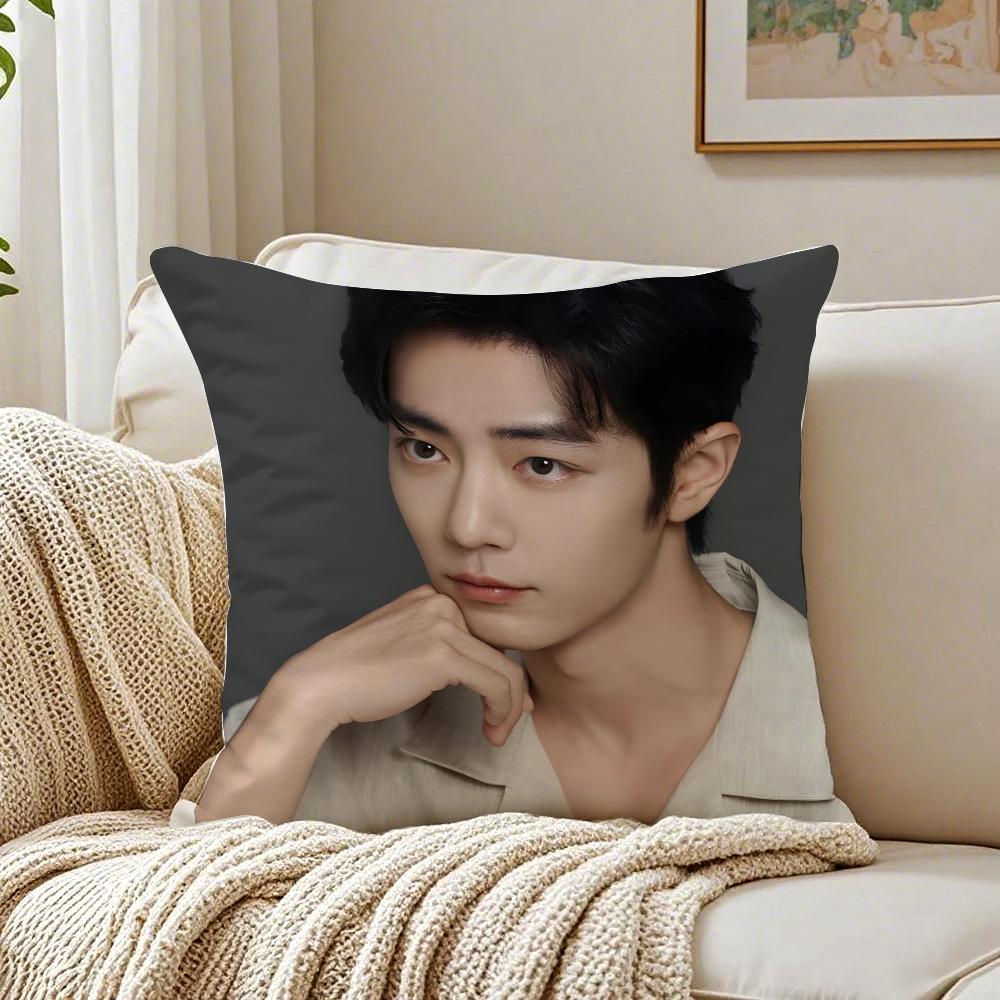 

Ssean Xiao Idol Fan Exclusive Cushion Cover Pillowcase Antidustmite living Room Sofa Decor Cushion Room 30X30cm