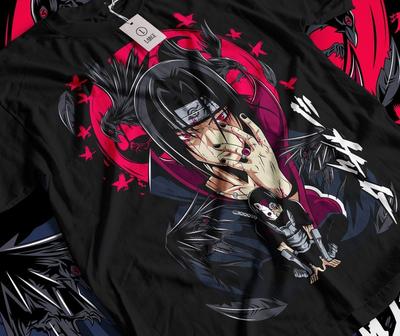 Itachi Uchiha T-Shirt Naruto Rasengan Jiraiya Anime Manga Stil Shirt Alle Größen