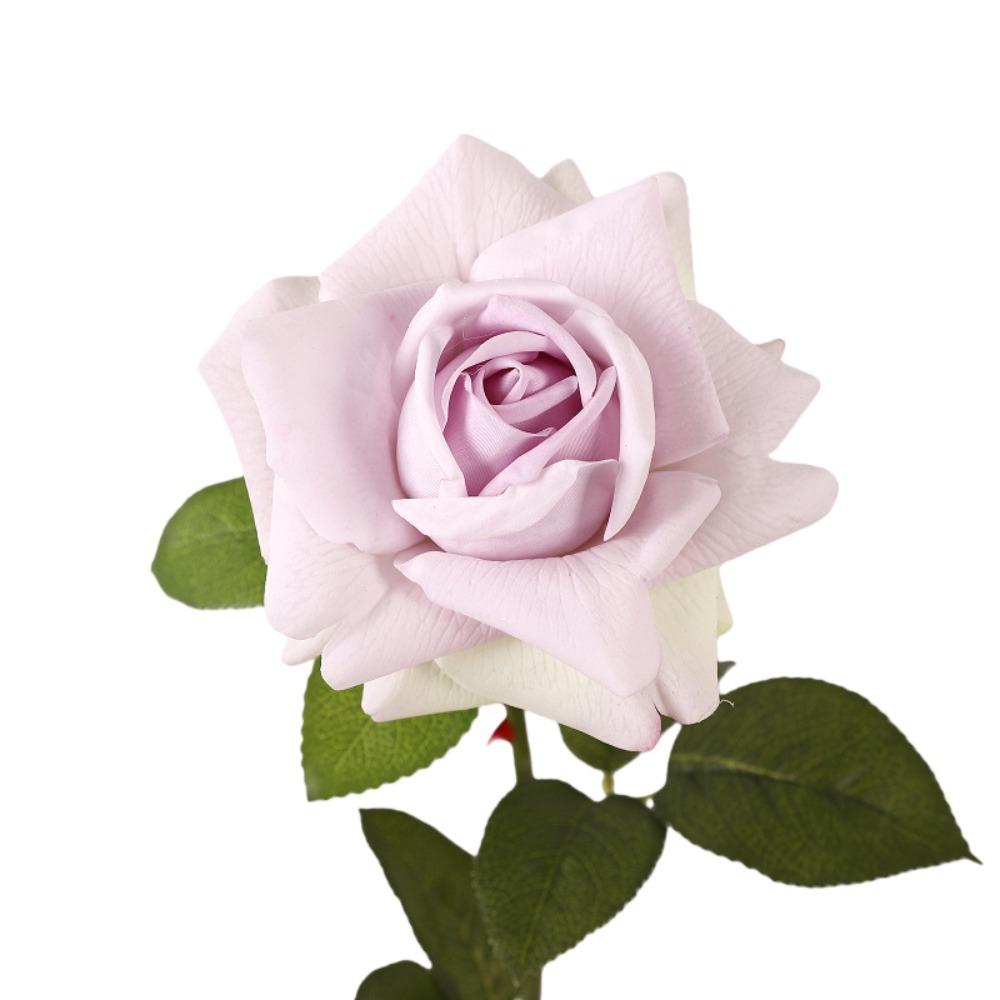 Vase Decor Real Touch Artificial Rose Flower Handmade Artificial Faux Rose Branch Realistic 73cm Fake Flower Wedding Party
