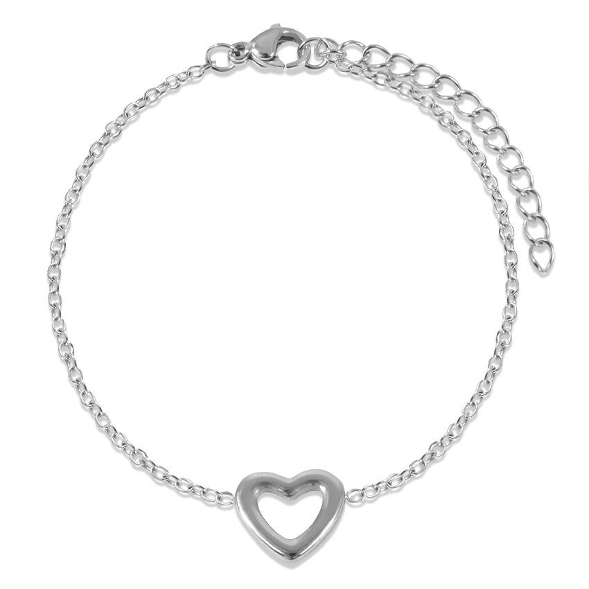 

Accessories, Japanese Simple Women S Bracelet, Three-Dimensional Heart-Shaped Hollow Pendant