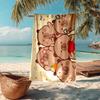 Kapibara Fashion Beach Towel: Ideal for Summer Adventures Soft, Absorbent and Quick Drying Suitable for Swimming and Bathing