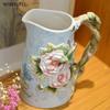1 Pc Ceramic Vase  Glass Flower Arrangement Accessories Living Room Kitchen Bedroom Restaurant Home Furnishings Hummingbird