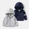 Jungen Fleece Hoodie Jacke Reißverschluss Langarm Warm Herbst Oberbekleidung für Kinder