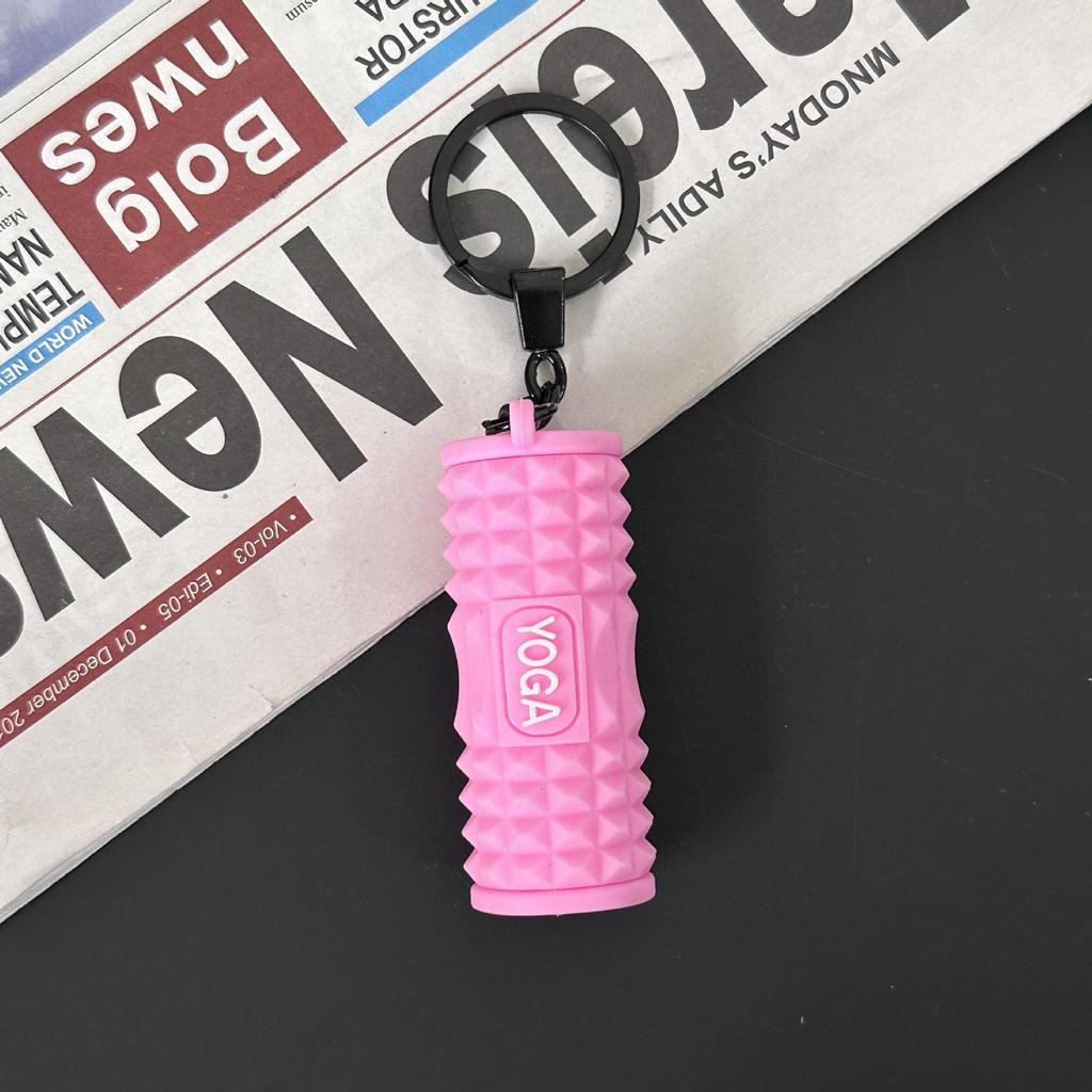 Fitness Series Gummi-Schlüsselanhänger: Hantel- & Kurzhantel-Anhänger für Geschenke