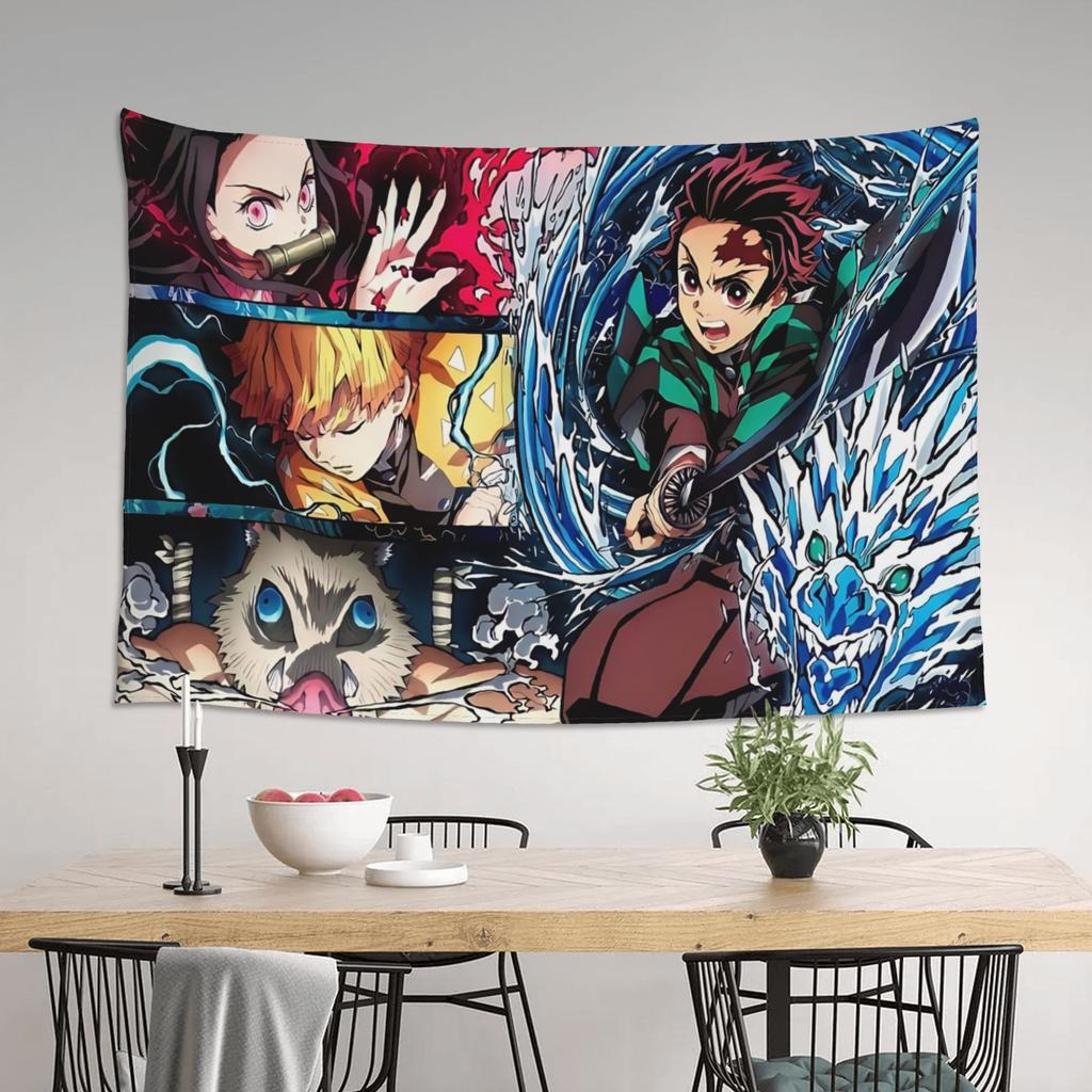 Demon Slayer Cutecore Tapestry Room Decoration Home Decoration Tapestry Decor Accessories Cute Room Decor